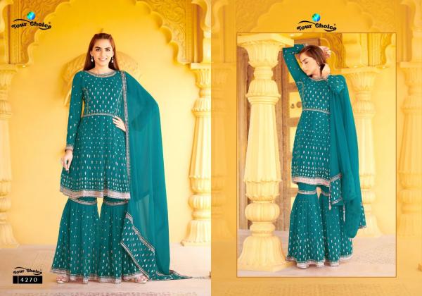 Your Choice Sapphire Festive Wear Georgette Designer Salwar Kameez